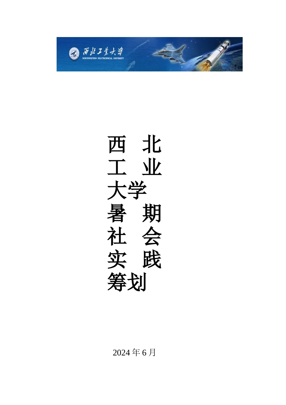 某大学暑期社会实践策划_第1页