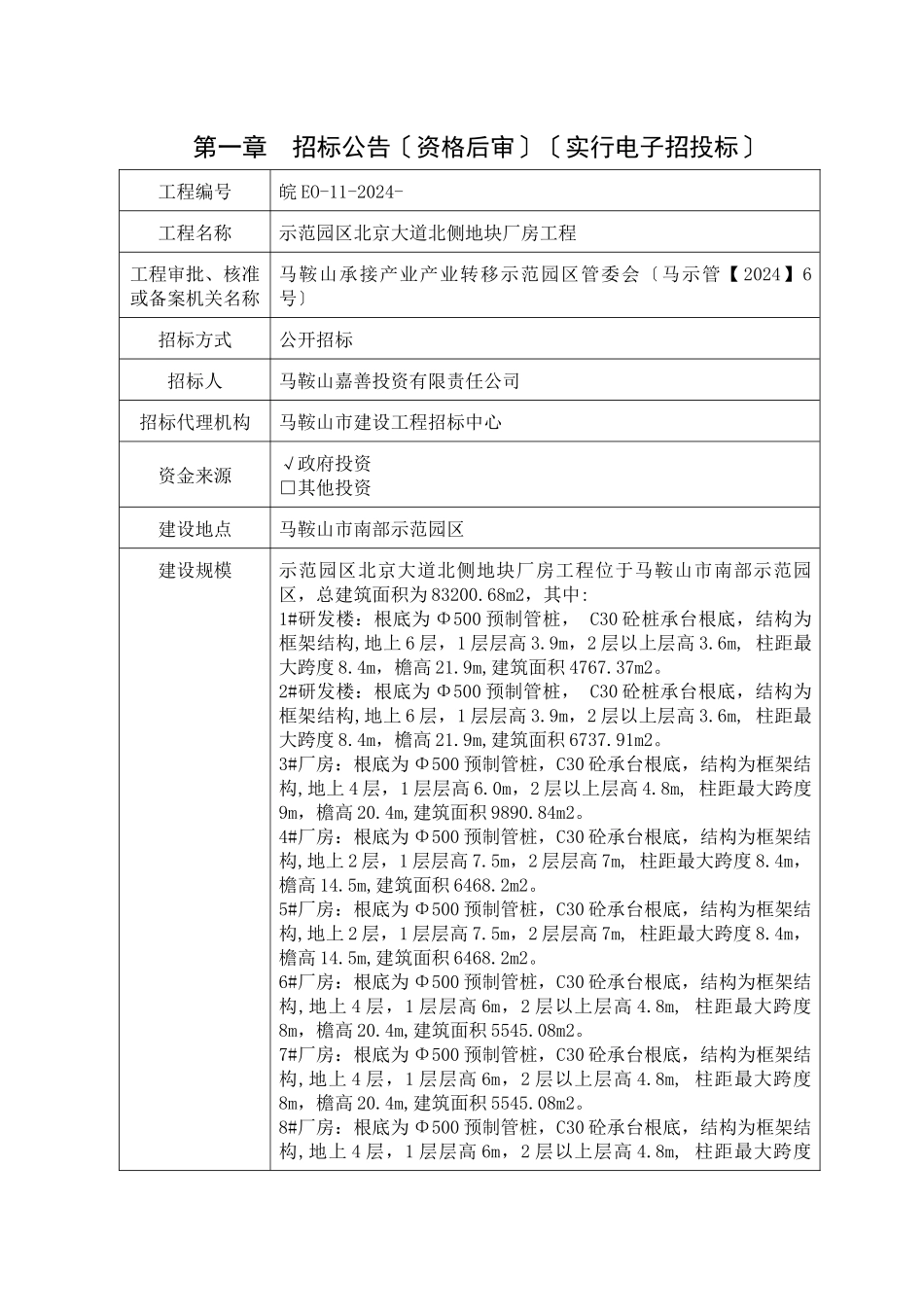 某大道北侧地块厂房工程招标文件_第2页
