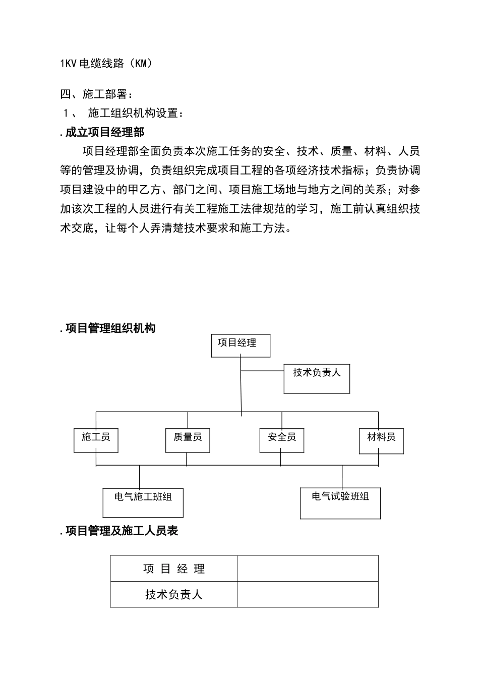 某小区供配电工程施工组织设计_第3页
