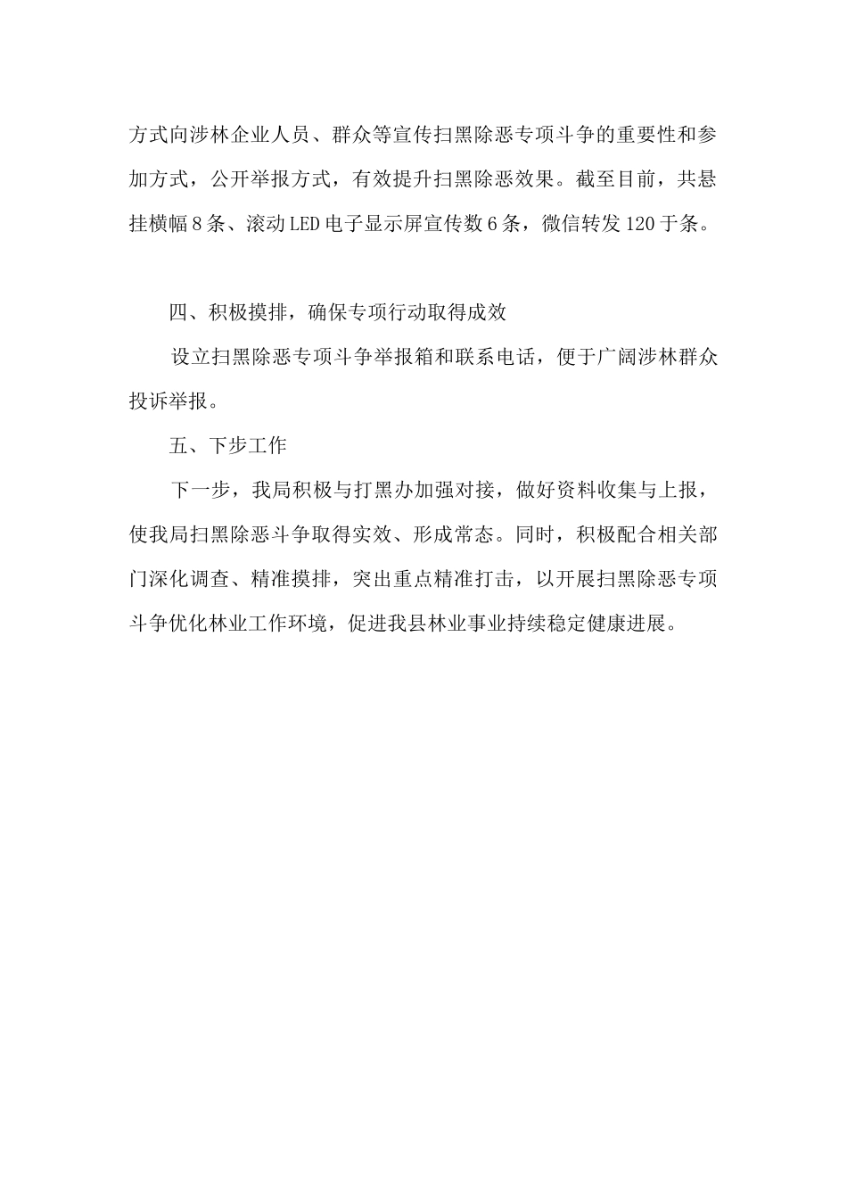 某局2024年扫黑除恶专项斗争工作总结_第2页