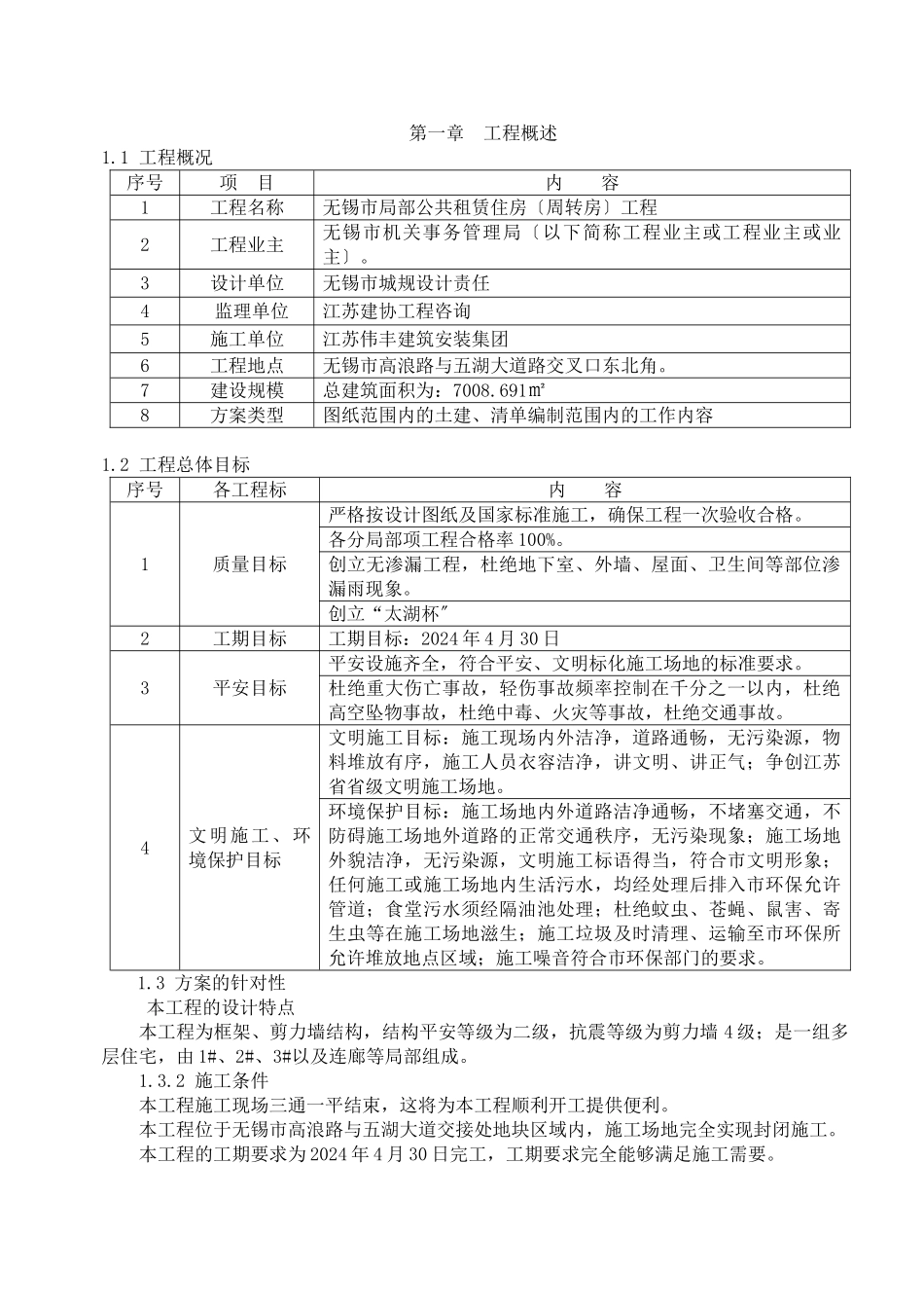 某市部门公共租赁住房项目施工组织设计_第2页