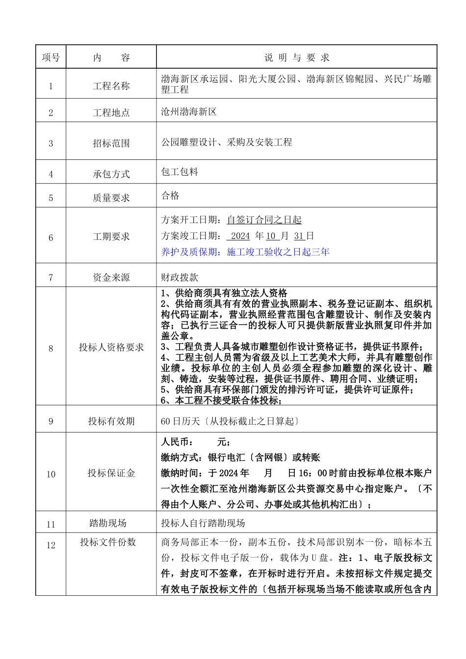 某广场雕塑工程招标文件_第3页