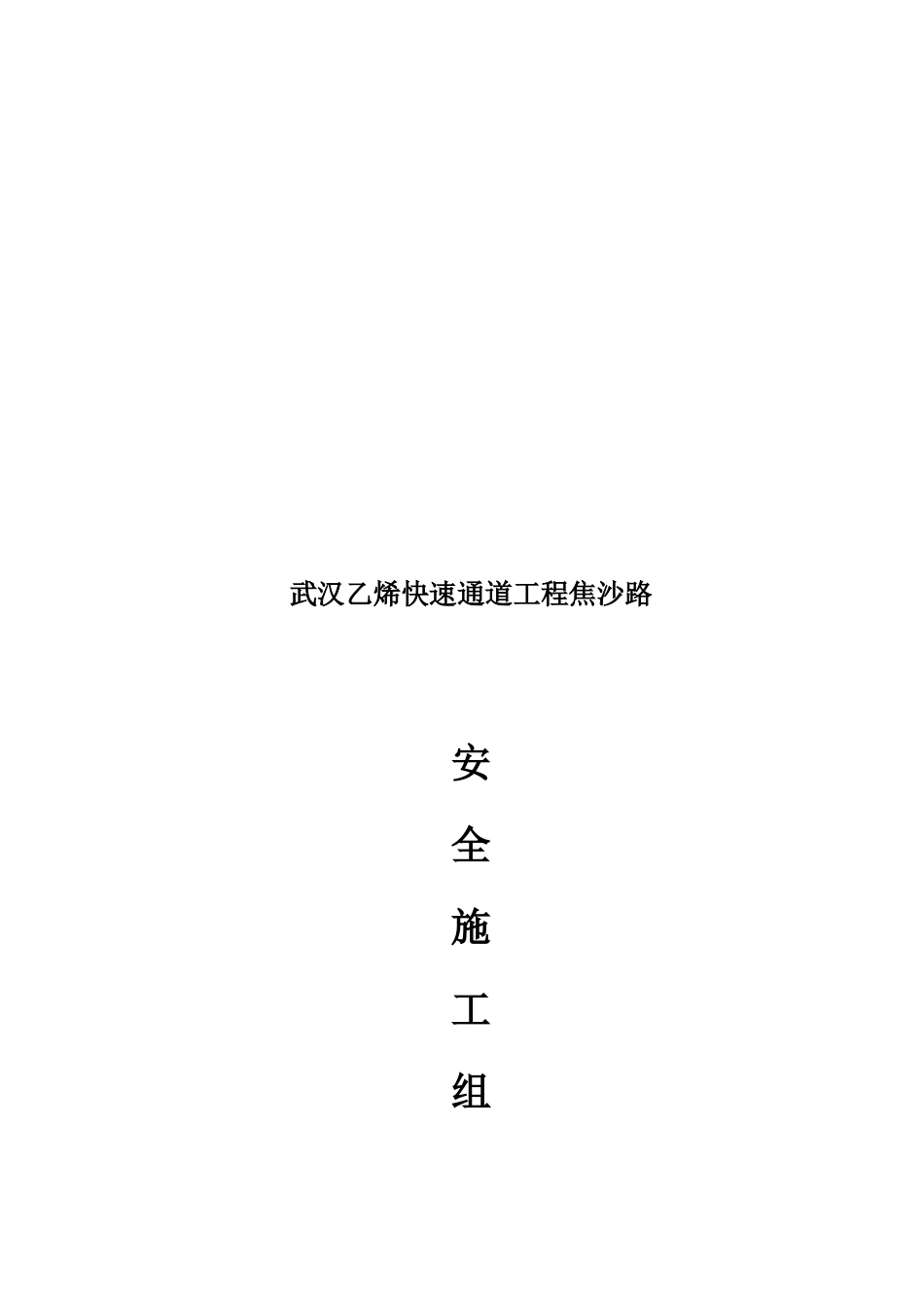 某快速通道工程安全施工组织方案_第1页