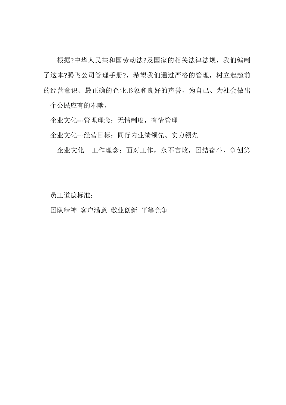 某摩托车配件有限公司管理手册_第2页