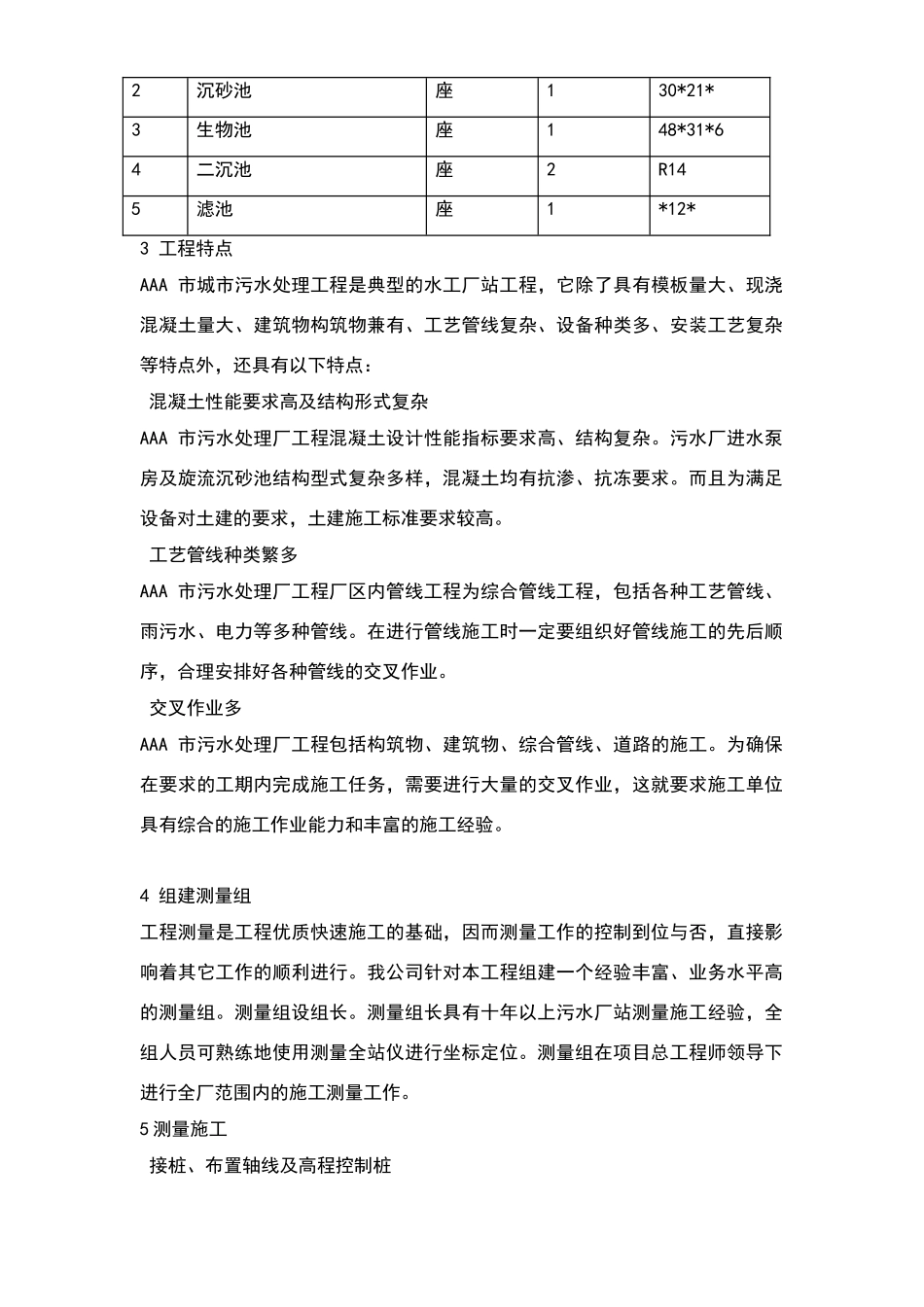 某某某污水处理厂施工组织设计_第2页