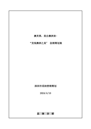 某洗发水促销策划方案