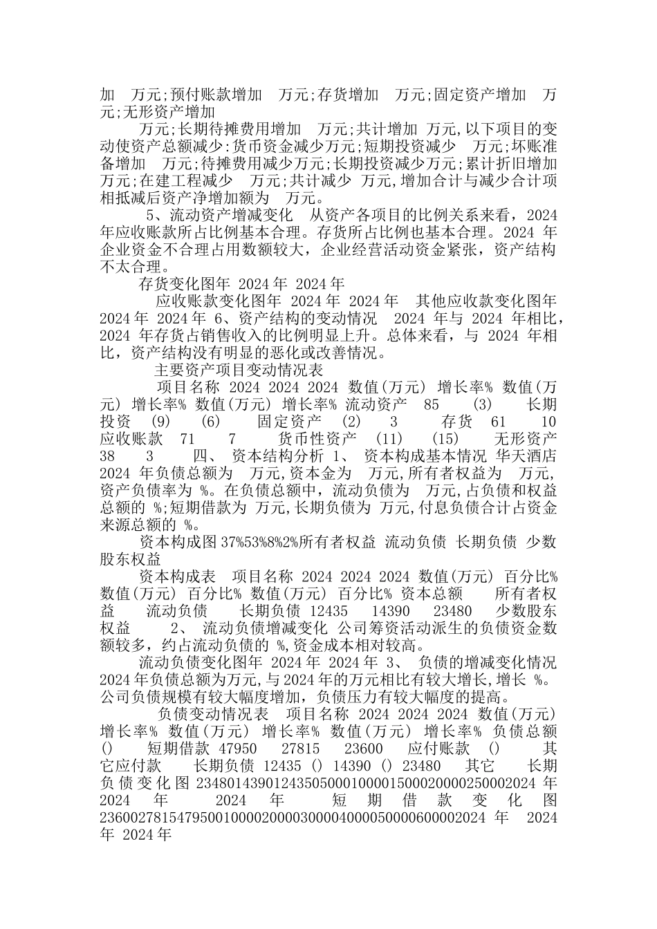 某酒店财务报告及财务管理知识分析_第3页