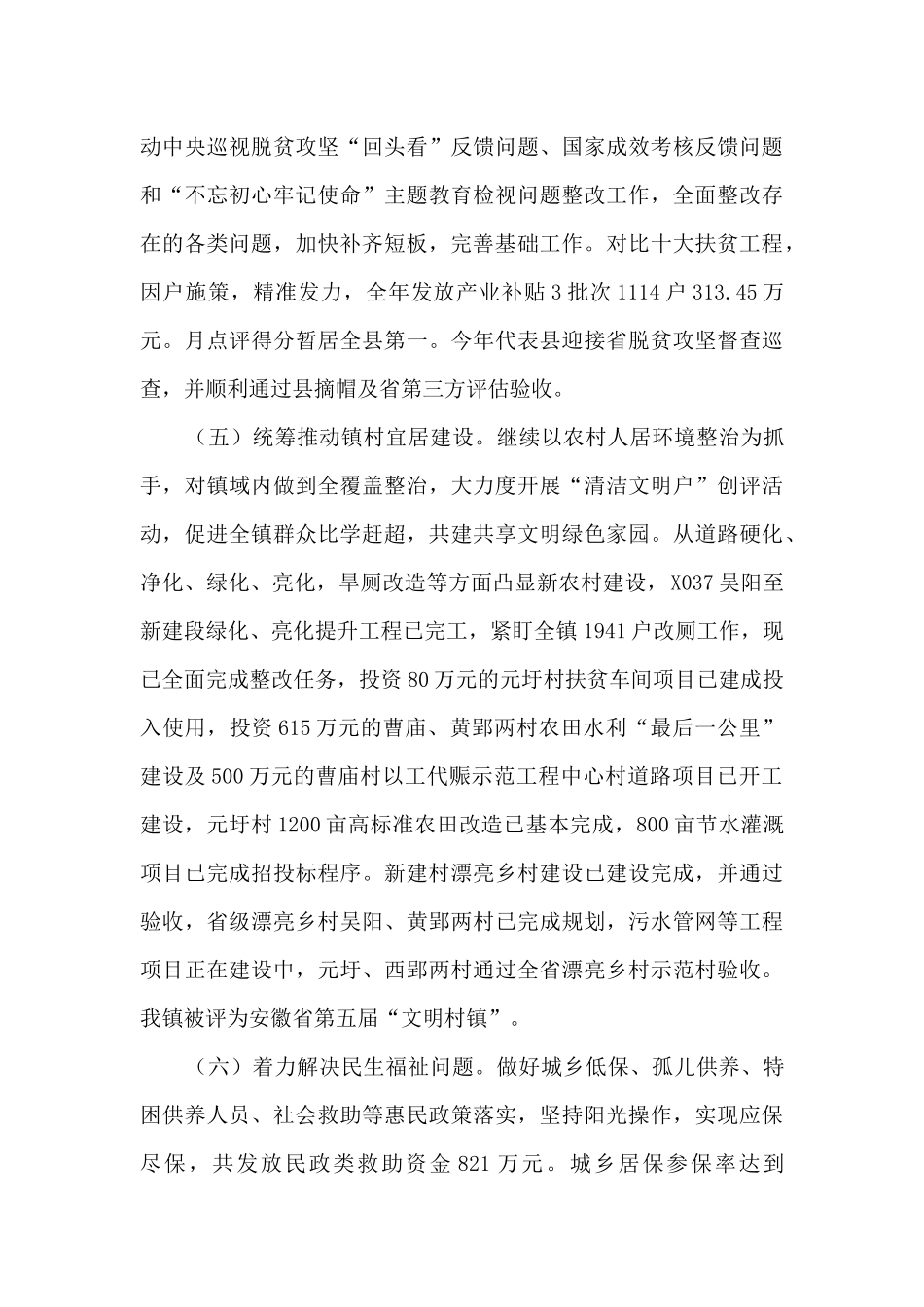 某镇2024年工作总结及2024年工作打算_第3页