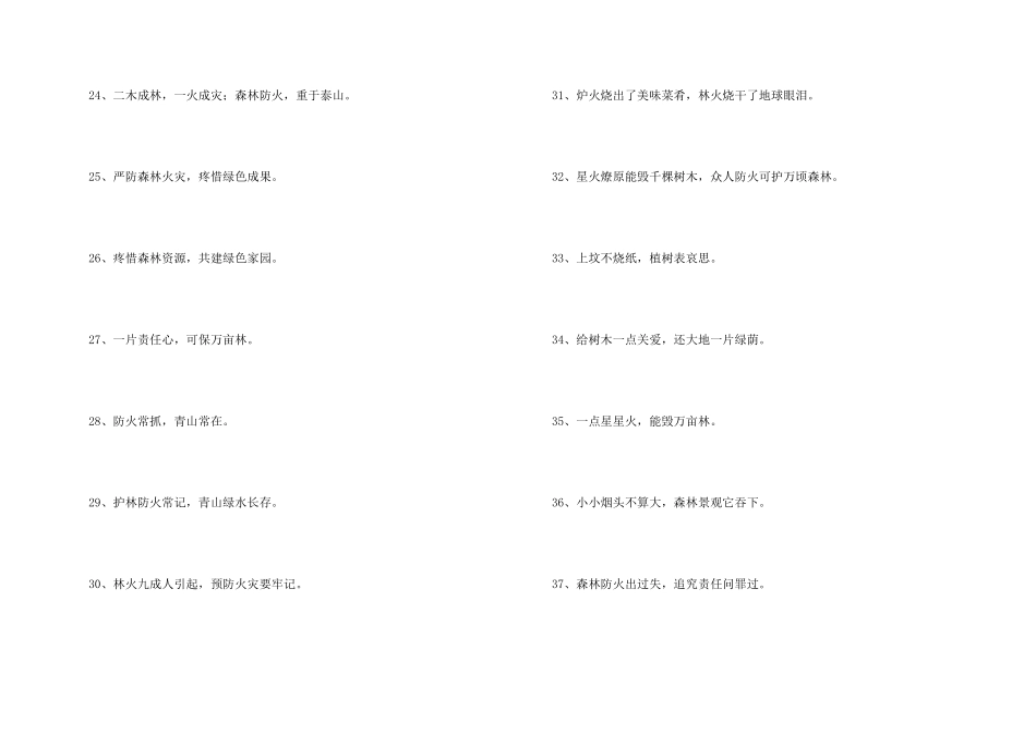 森林防火的标语_第3页