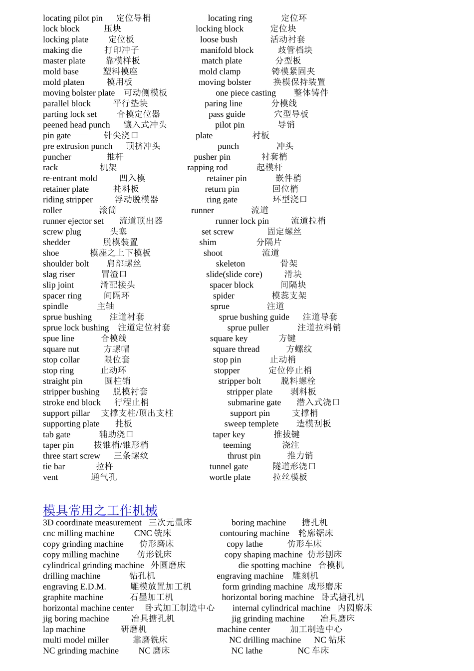 模具技术用语汇总_第3页