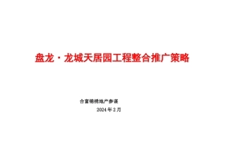 武汉盘龙龙城天居园项目整合推广策略177页