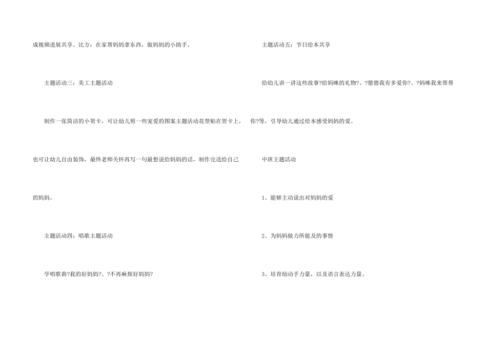 母亲节活动方案四篇_第2页