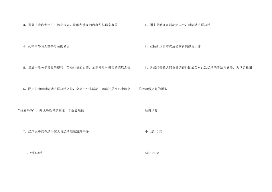 母亲节活动策划方案_第3页