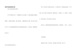 母亲节送给妈妈的礼物