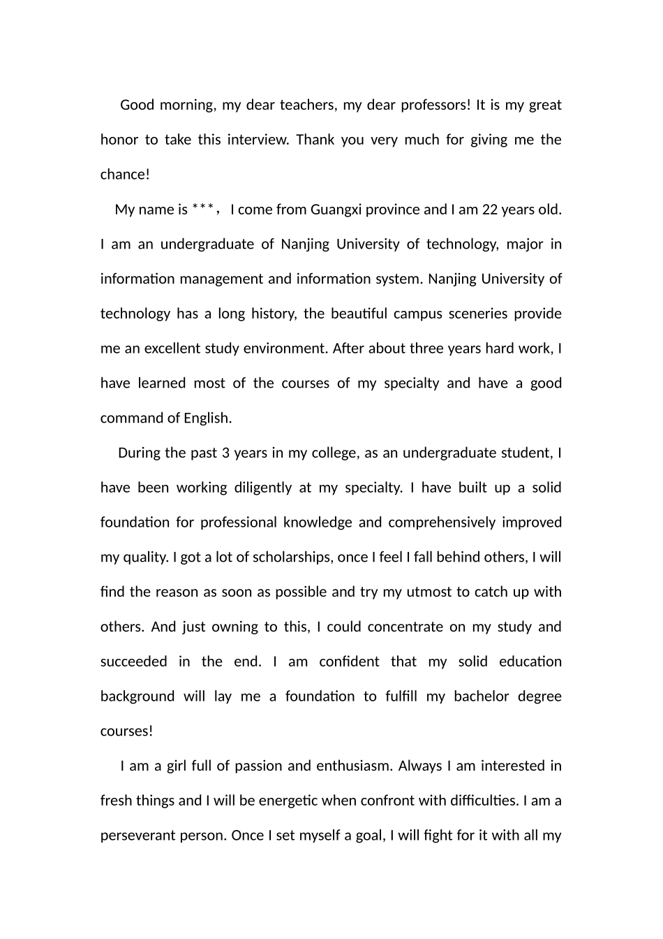 毕业生求职自我介绍英文版_第2页