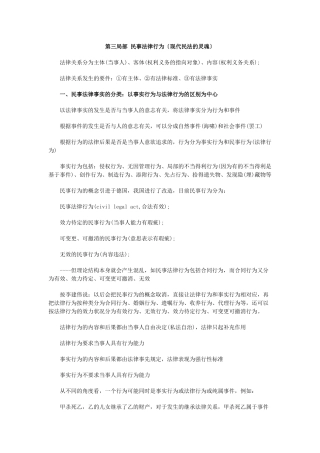 民事法律行为
