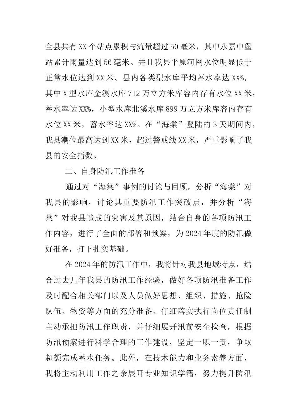 水利局防汛办汇报材料_第2页