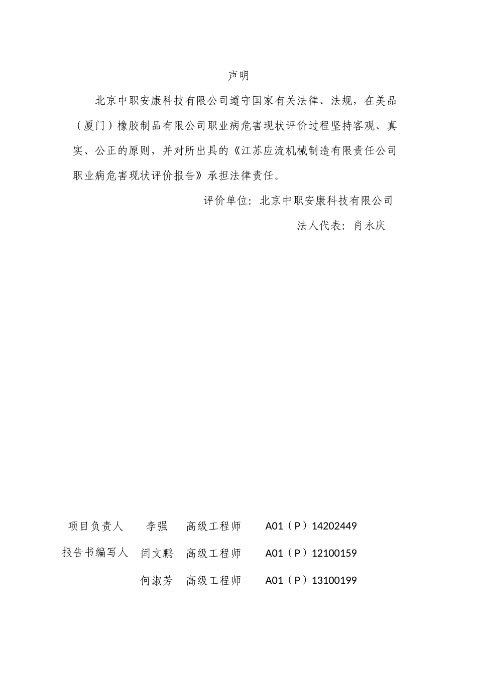 江苏应流机械制造有限责任公司现状评价电子稿_第2页