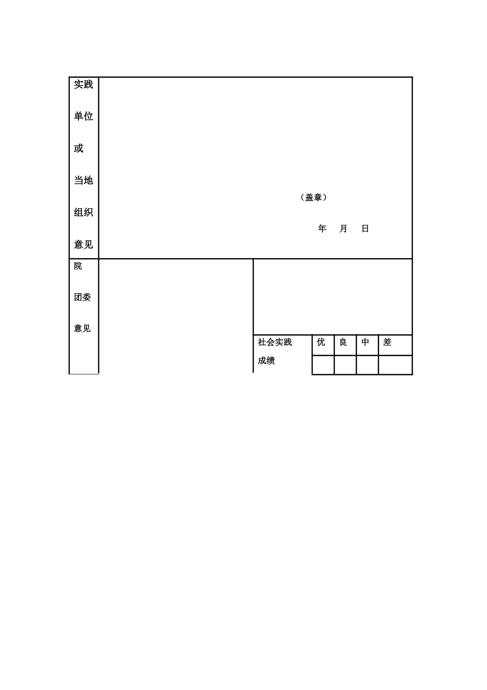 河南农业大学社会实践鉴定表_第2页