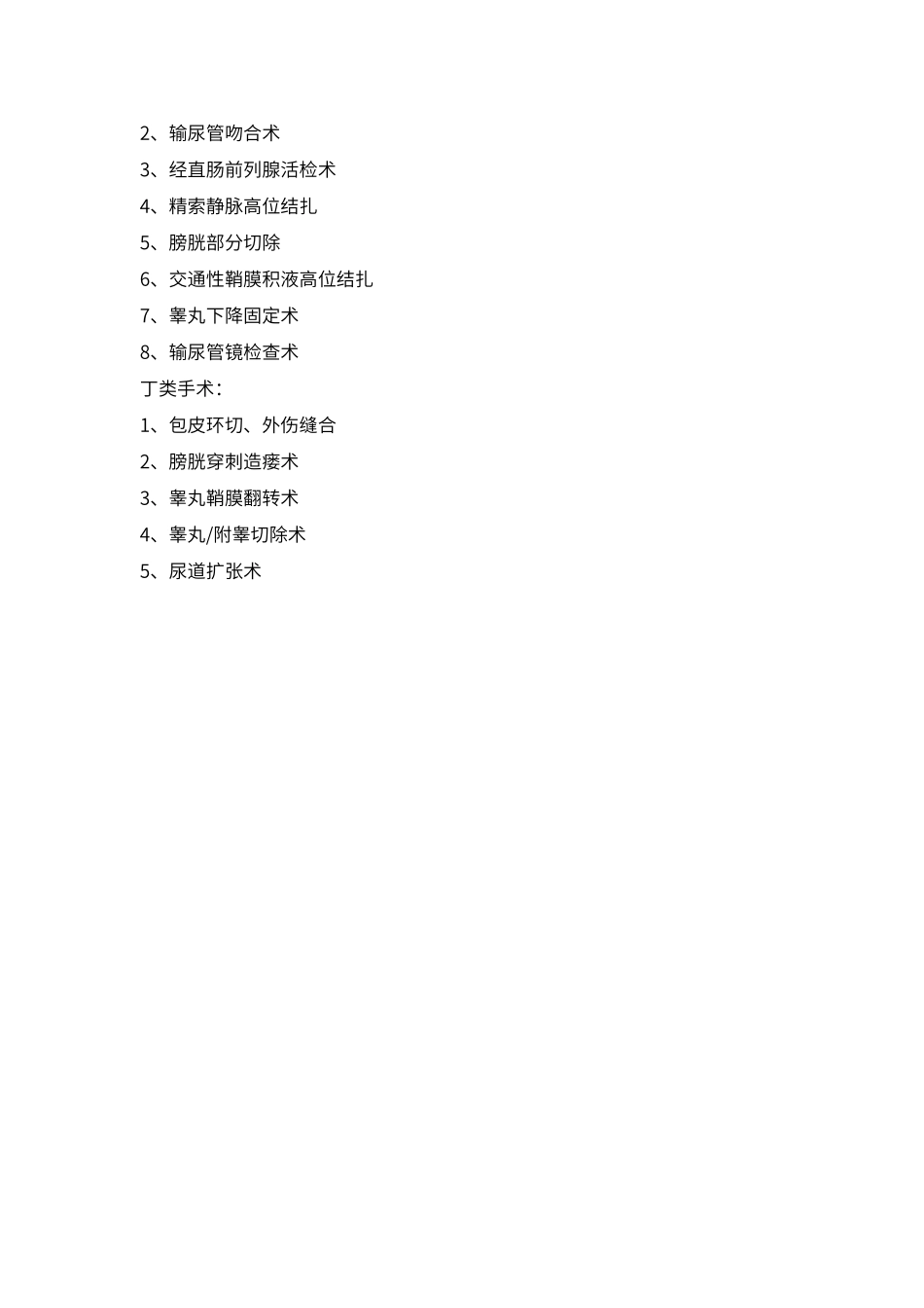 泌尿外科手术分类_第2页