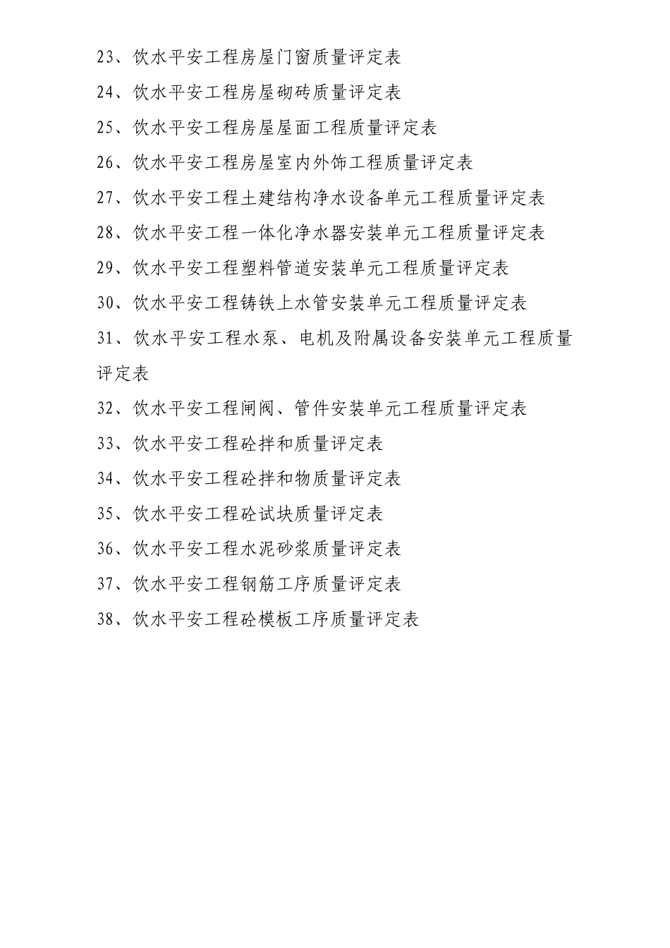 泸州市农村饮水安全工程质量评定表_第2页