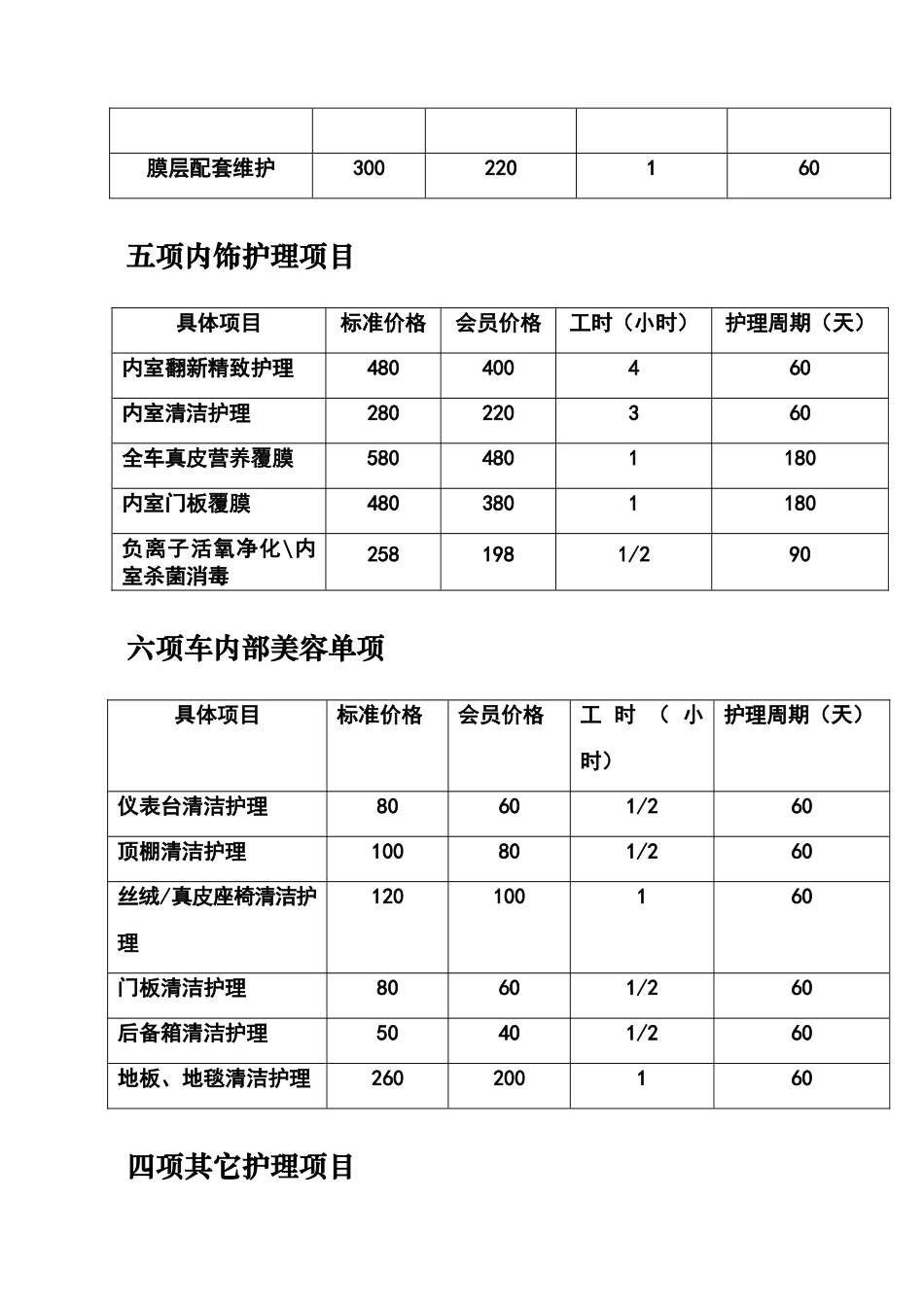 洗车收费标准_第3页