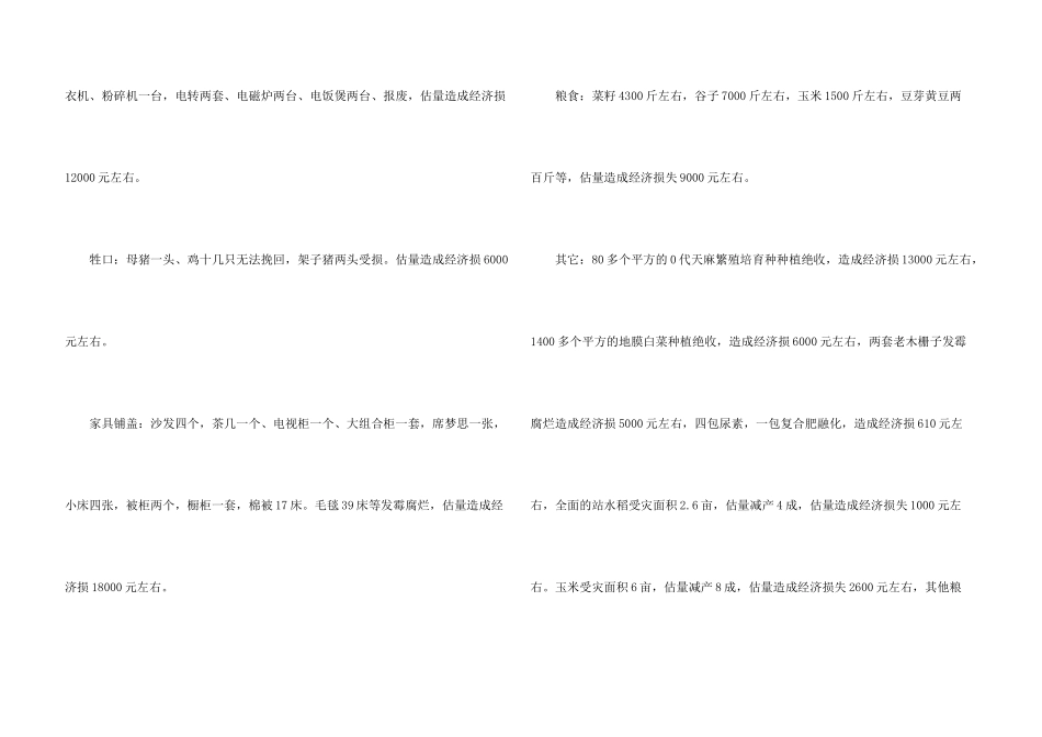 洪水受灾申请补助申请书_第3页
