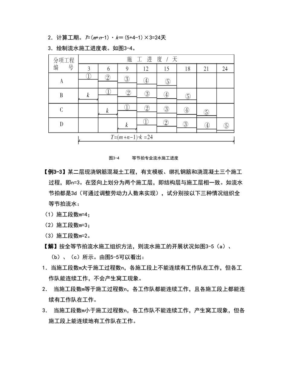 流水施工的组织方式_第2页