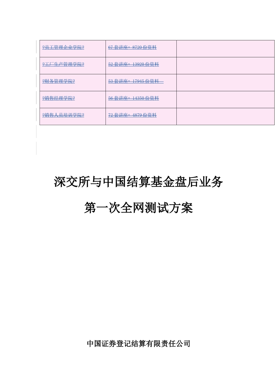 深交所与我国结算基金盘后业务第一次全网测试方案_第3页