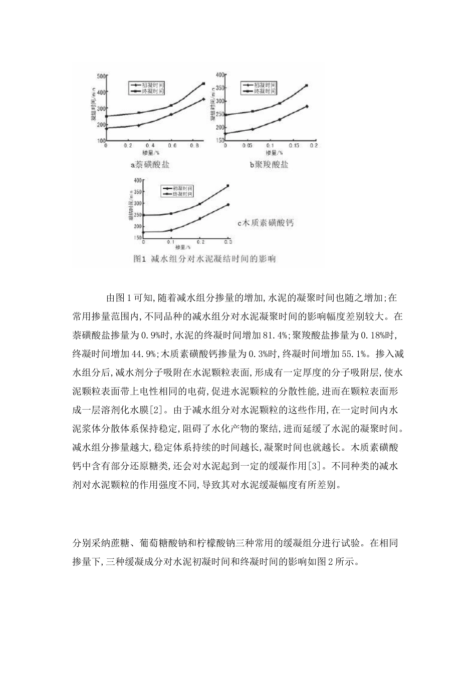 混凝土外加剂组分对水泥凝结时间的影响_第3页