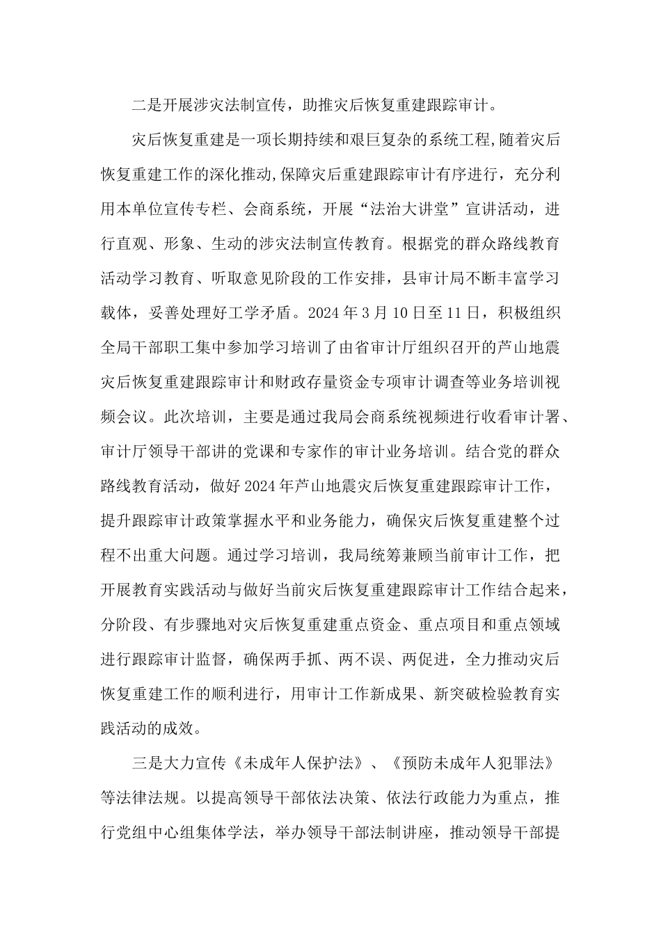 渝中区审计局2024工作总结_第3页