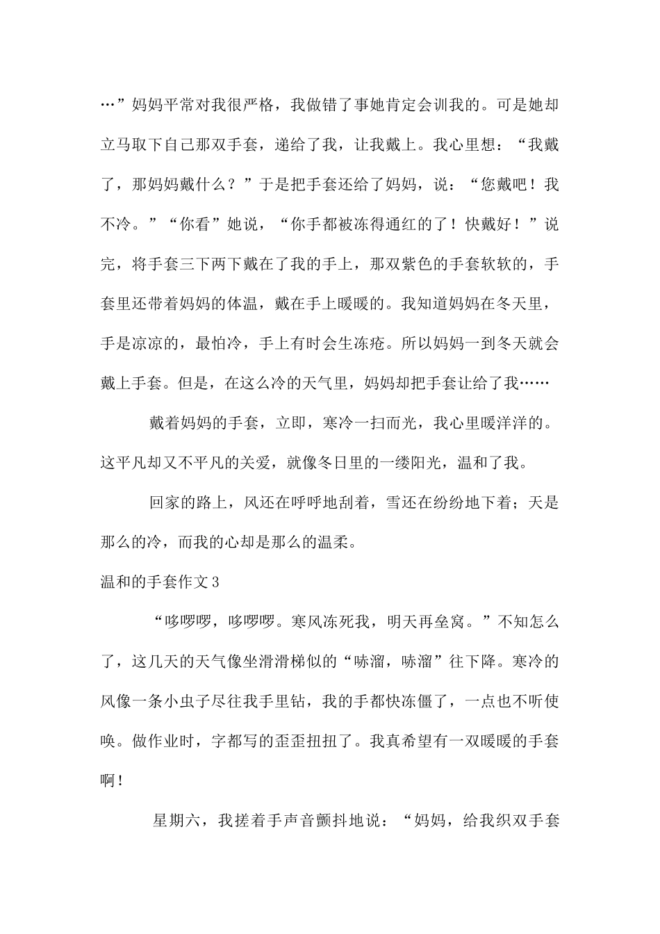 温暖的手套作文_第3页