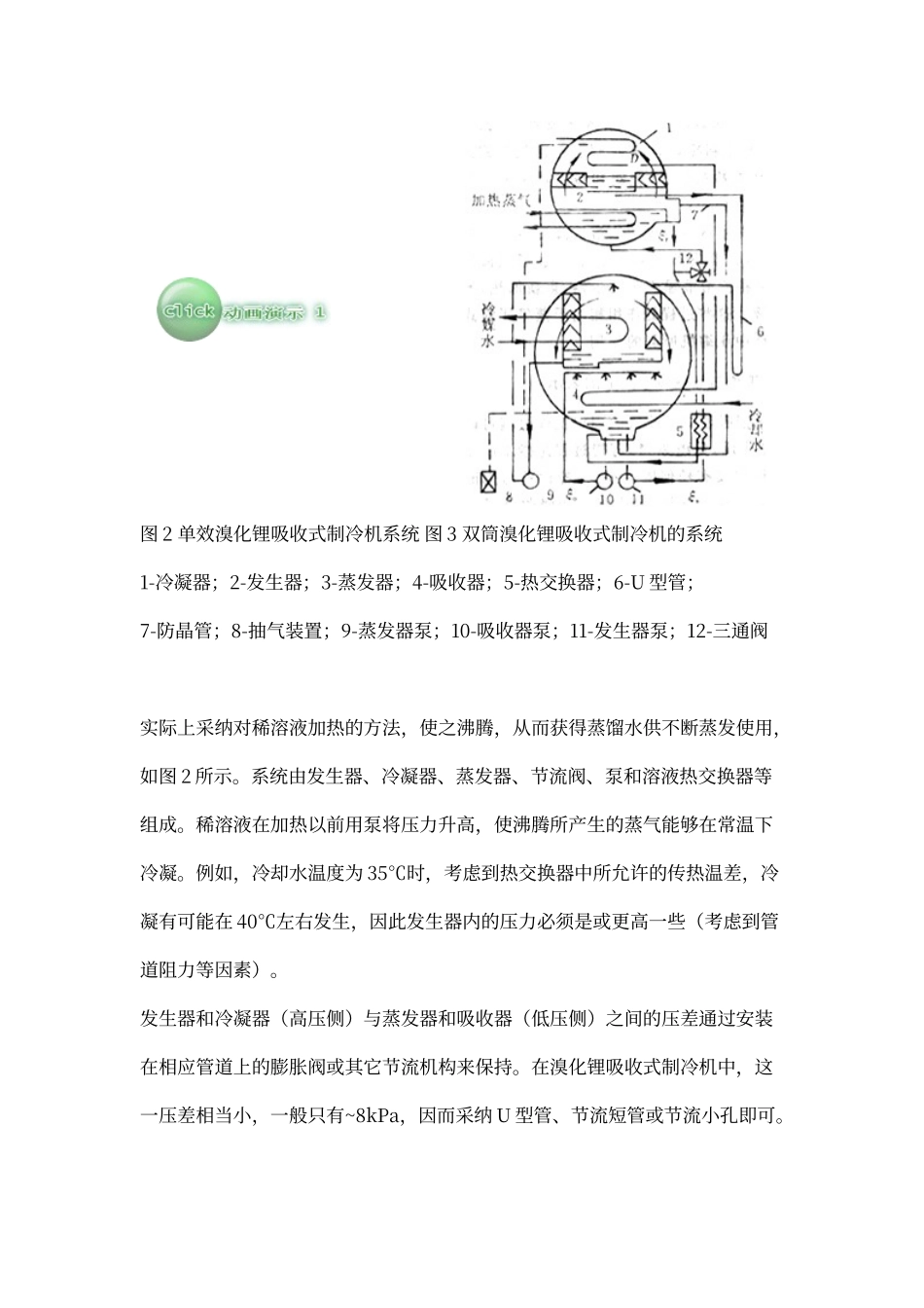 溴化锂吸收式制冷机的工作原理及设计计算_第3页
