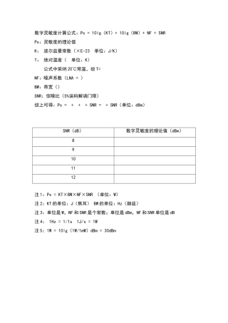 灵敏度计算公式