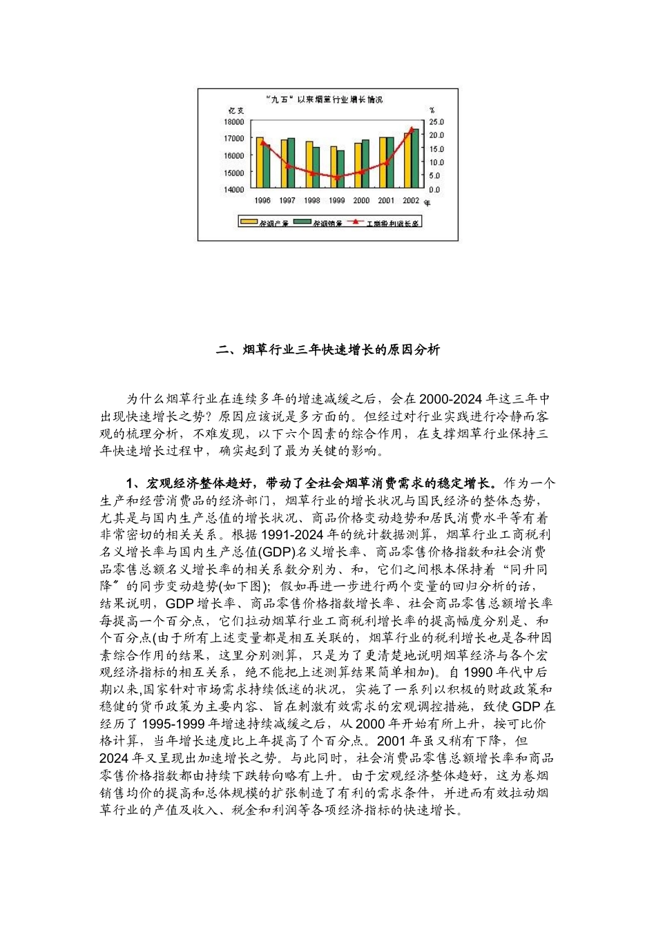 烟草行业快速增长的原因分析与变动态势_第2页