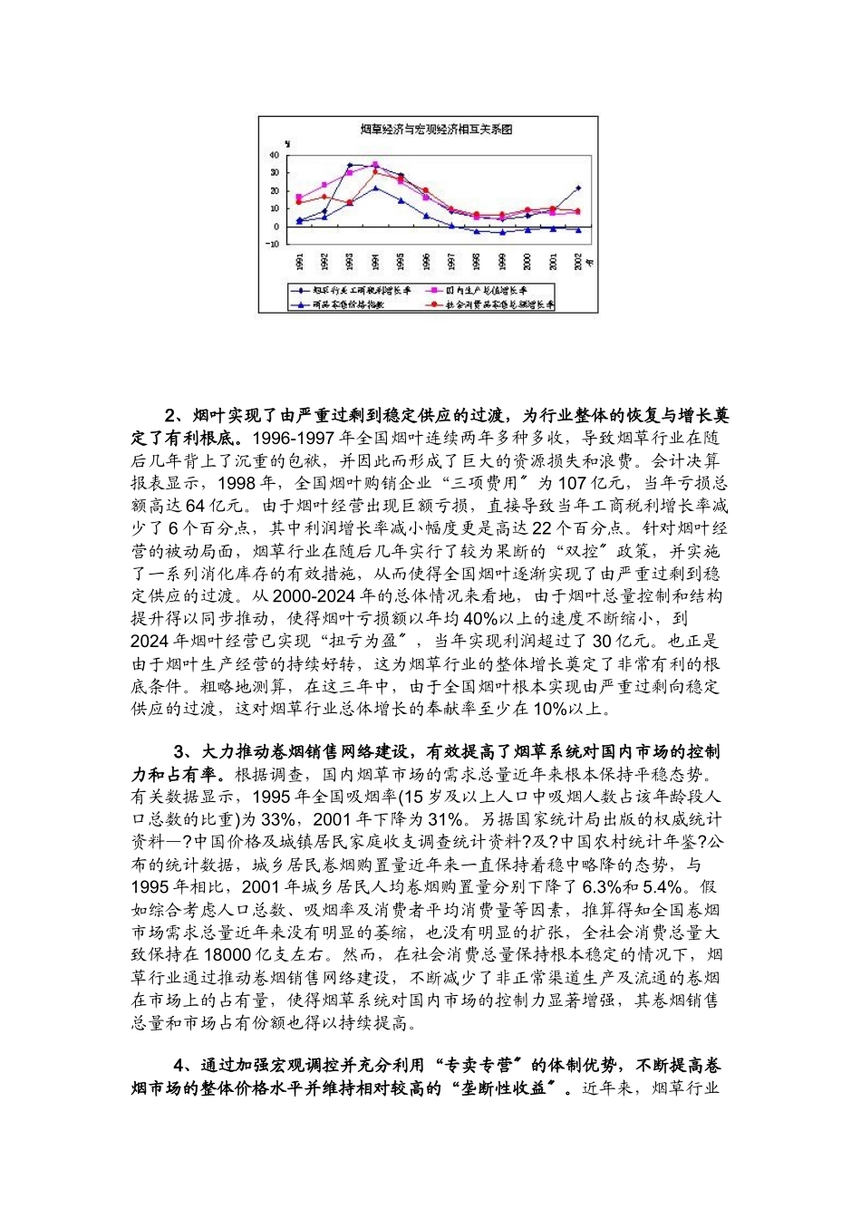 烟草行业快速增长的原因分析与变动态势_第3页