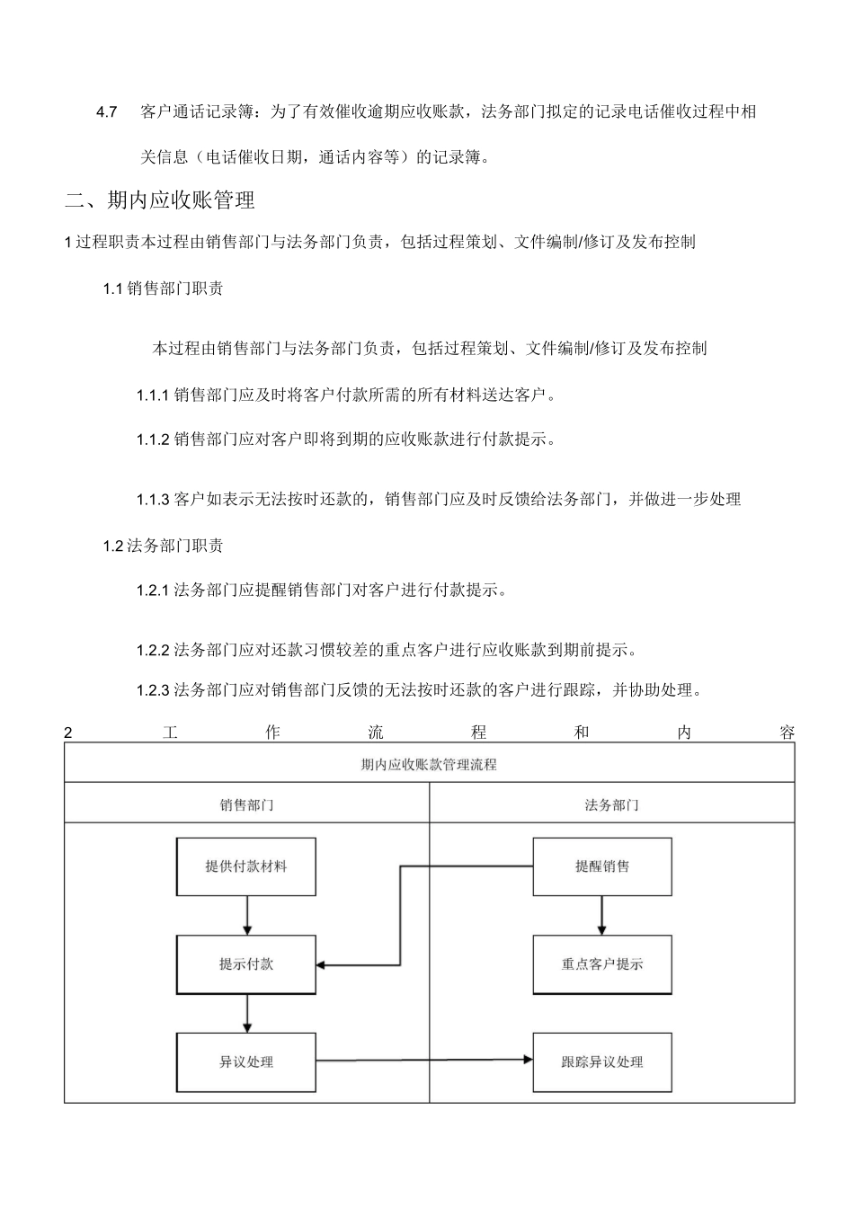 应收账款管理制度(含流程)_第2页