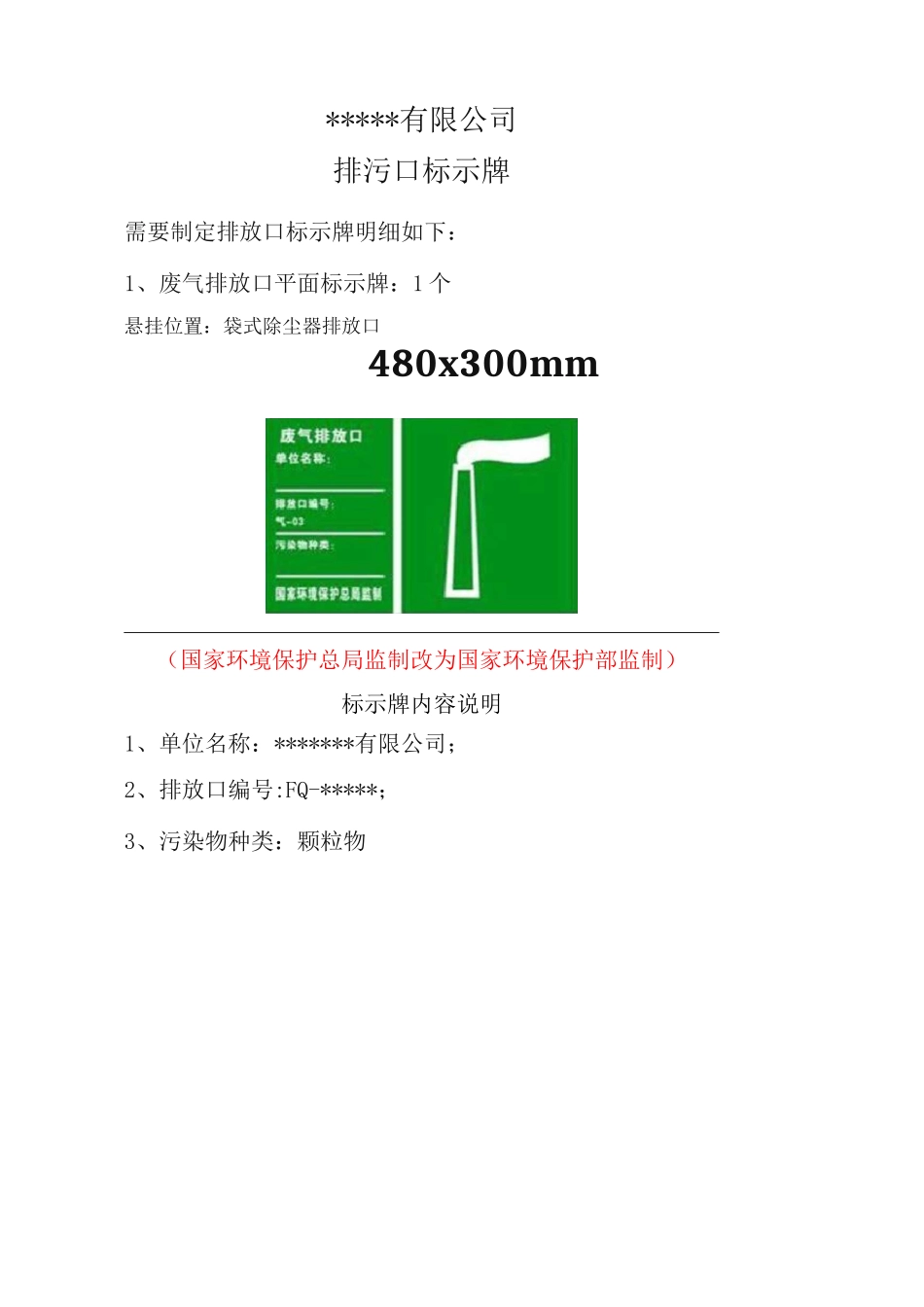 排污口标示牌订制示例_第1页