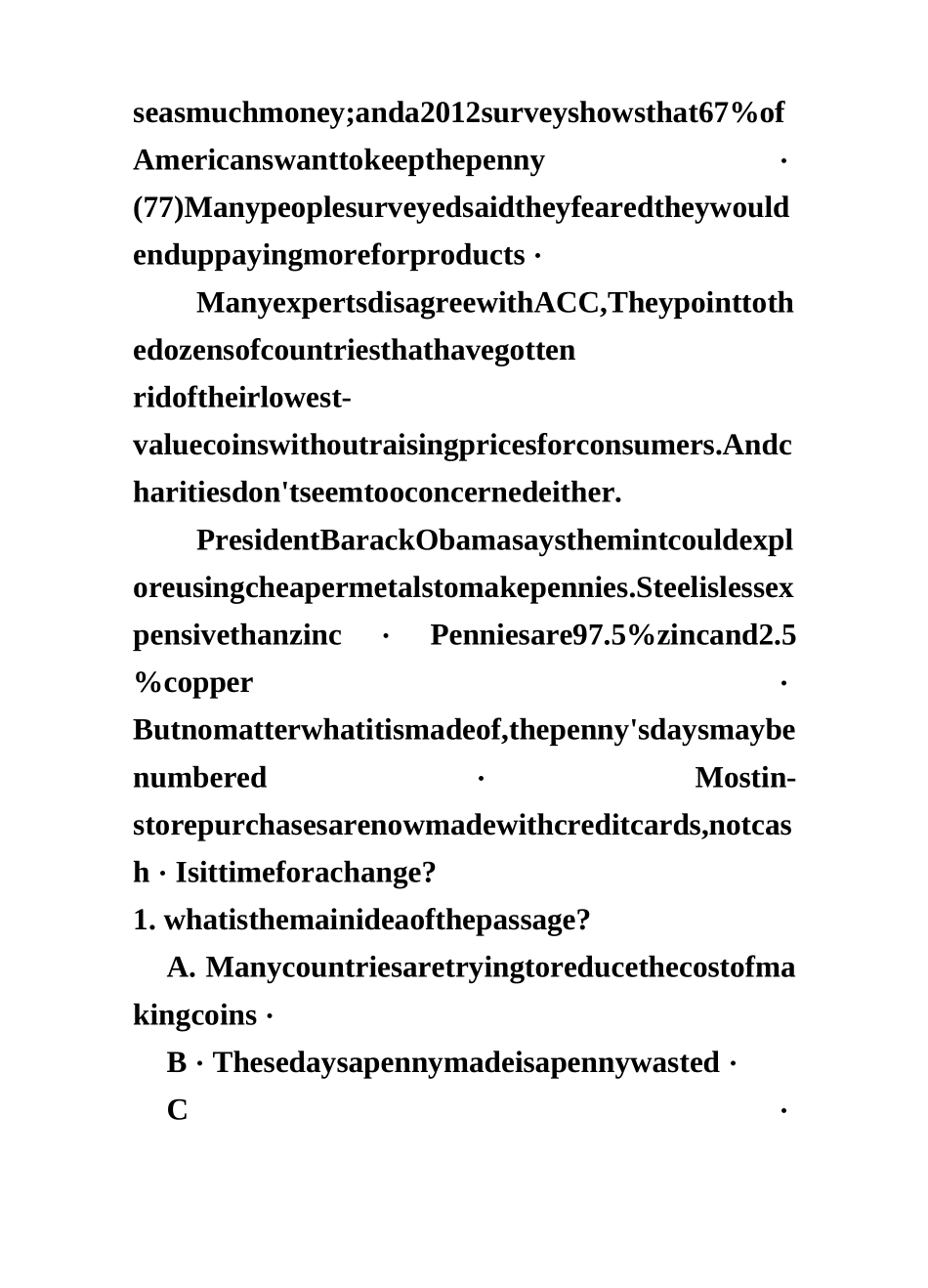 北京地区成人本科学士学位英语真题及答案_第3页