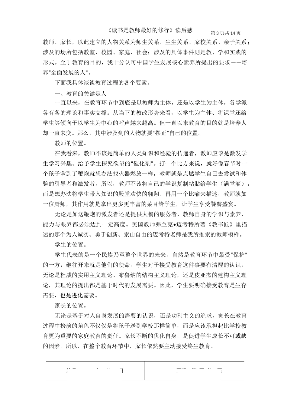 《读书是教师最好的修行读后感_第3页