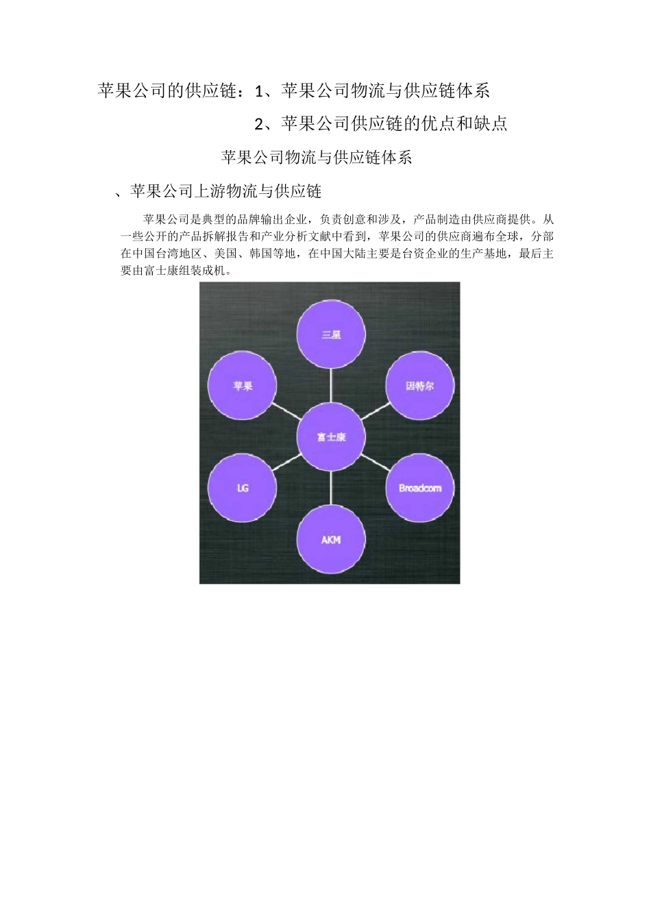 苹果公司供应链体系_第1页