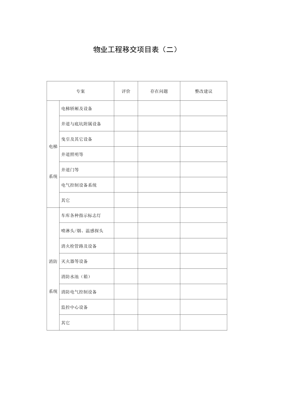 物业接管验收表格汇总1[1]_第2页