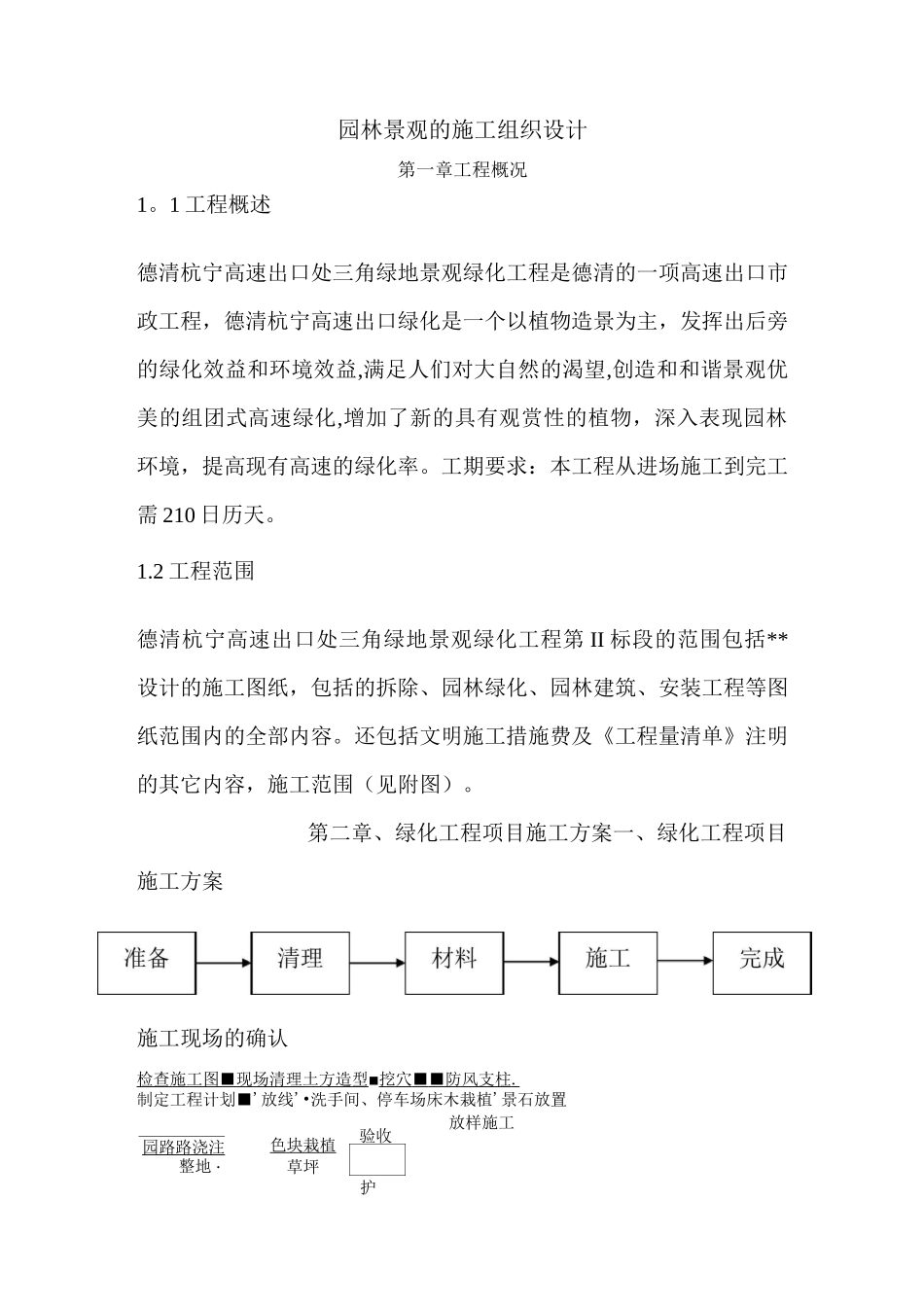 园林景观的施工组织设计_第1页