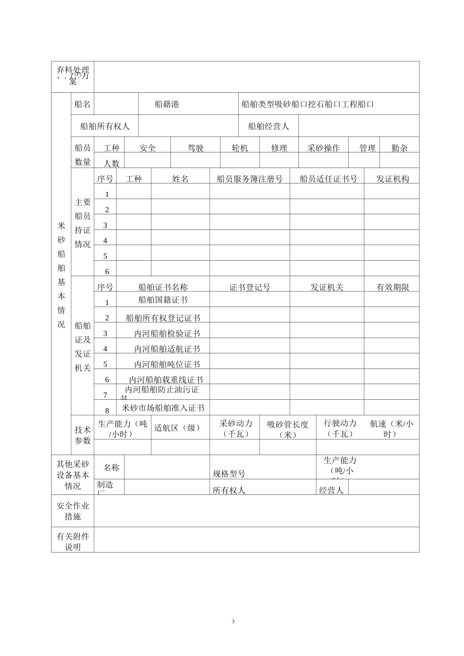 河道采砂许可申请书_第3页