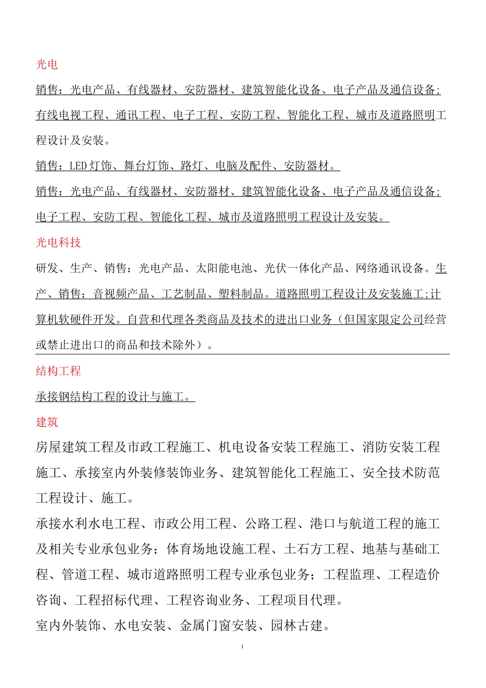 工商注册经营范围范例_第1页