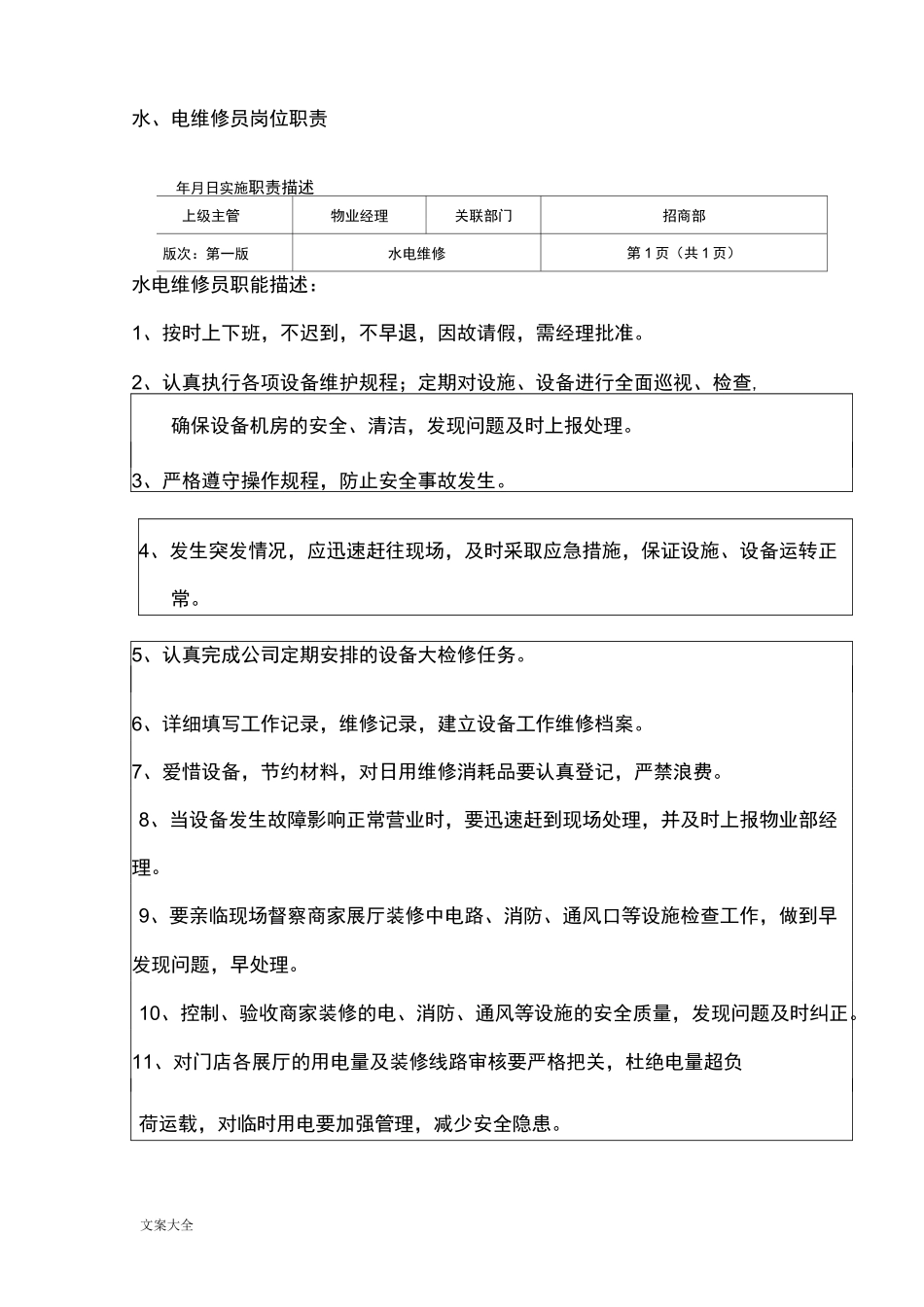 商业综合体运营管理系统(规章制度、流程)_第2页