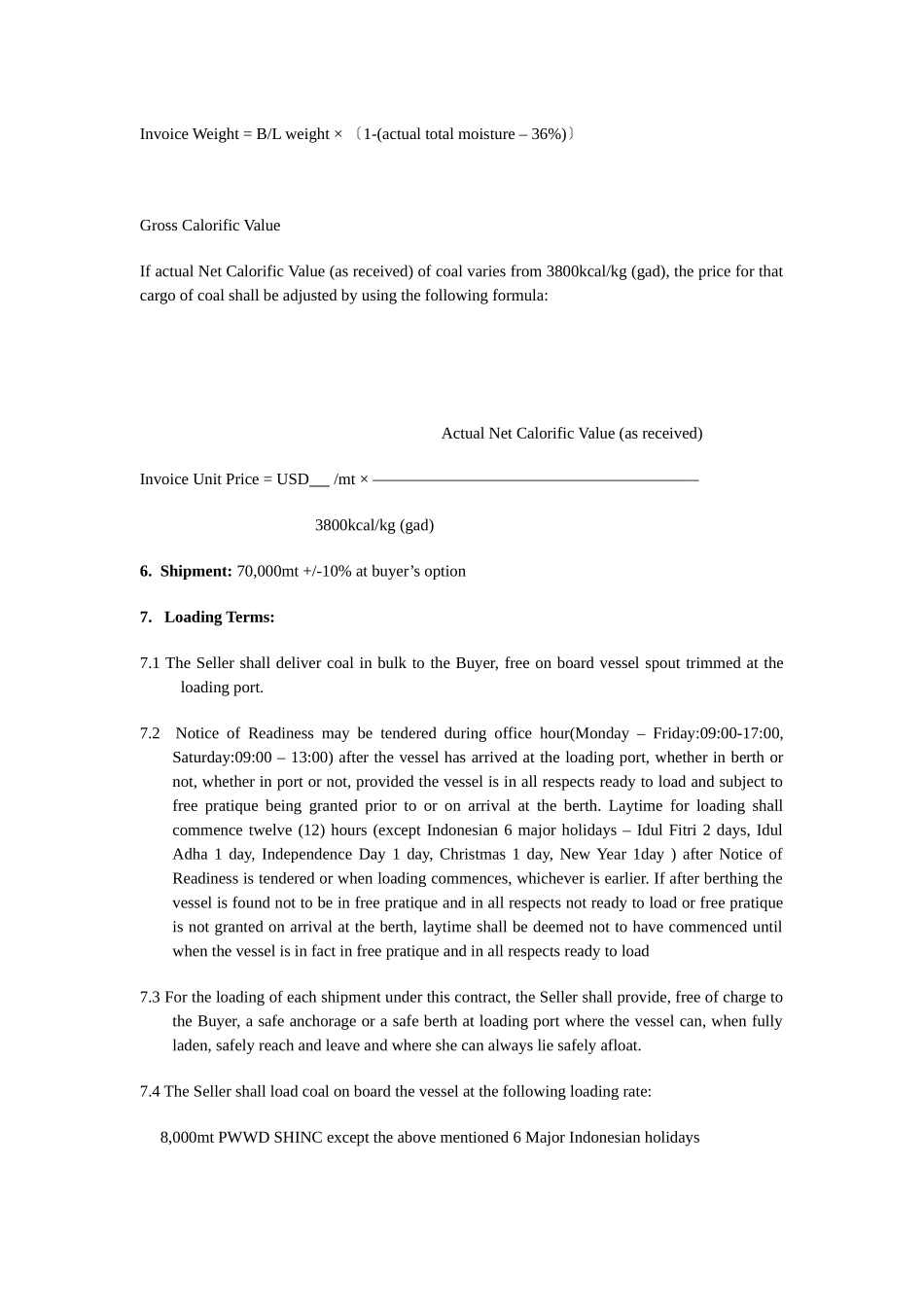 煤炭购销国际合同范本_第2页