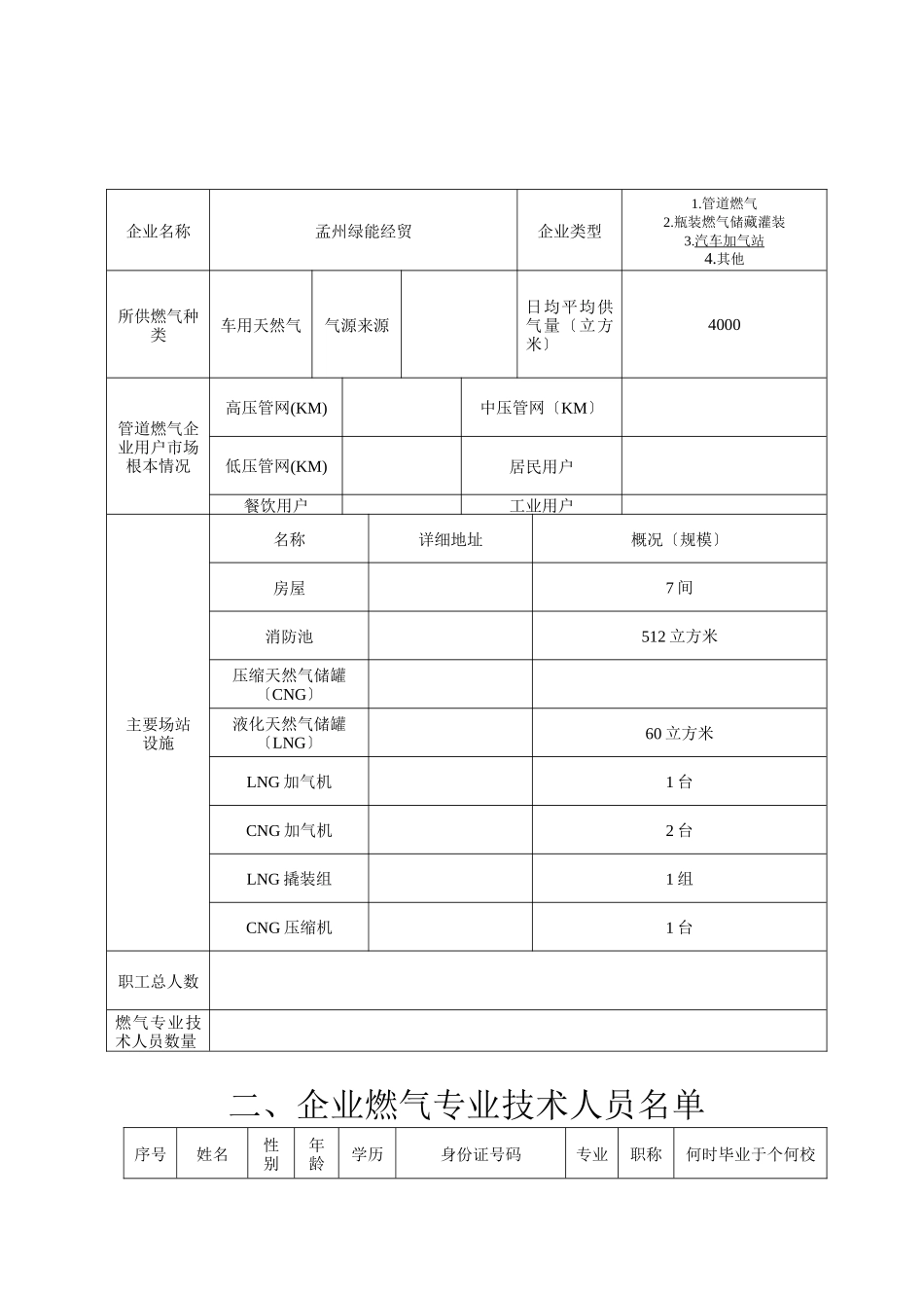 燃气经营许可证申请表格_第3页