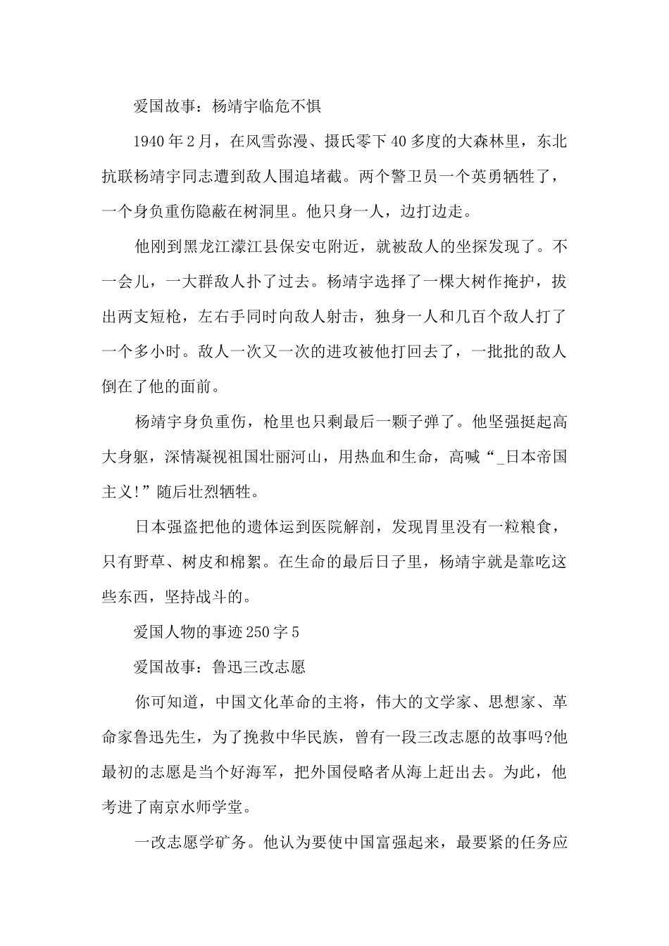 爱国人物的事迹250字_第3页