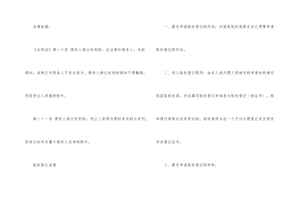 版权转让合同注意事项一览_第2页